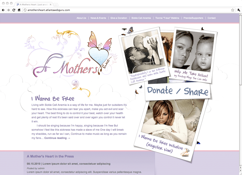 Nonprofit Charity Site screenshot