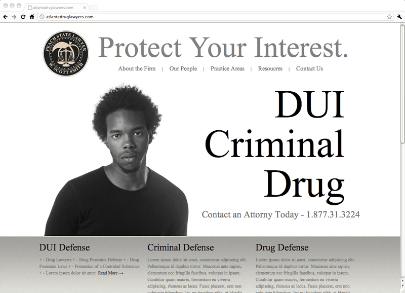 Criminal Defense Law Firm screenshot